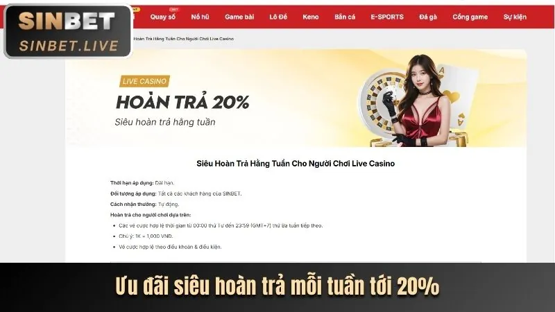 Live Casino Sinlabet với Dealer Xinh Đẹp
